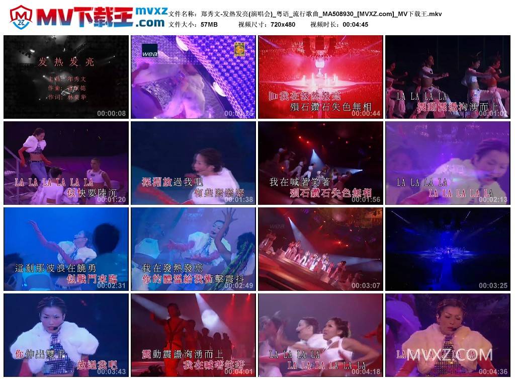 郑秀文-发热发亮(演唱会)_粤语_流行歌曲_MA508930